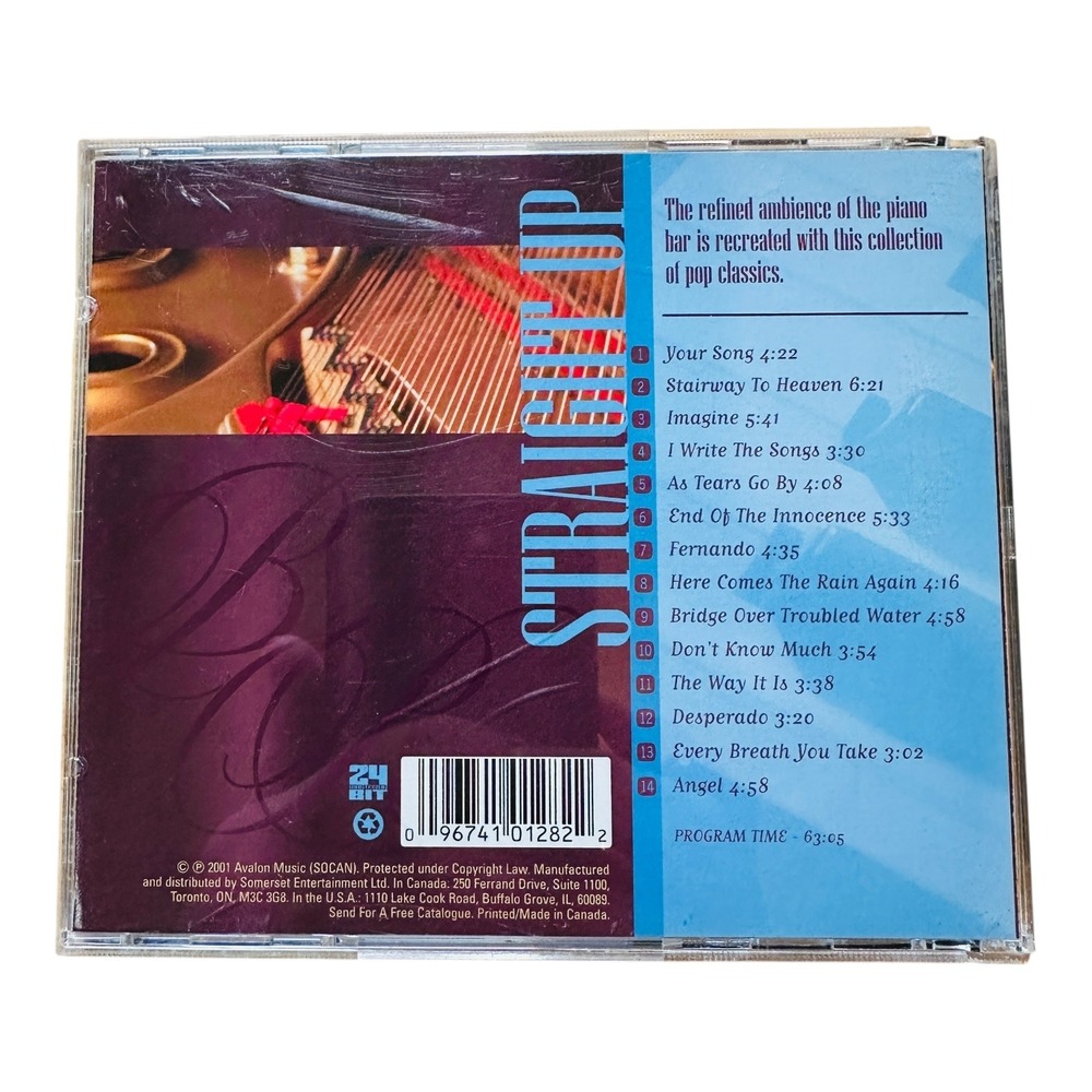 By Request Straight Up CD Piano Bar Pop Classics Music Album - Picture 2 of 2